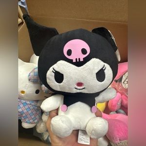 Kuromi Sanrio Classic Sitting Plush 9" Kawaii Plushie Hello Kitty & Friends New